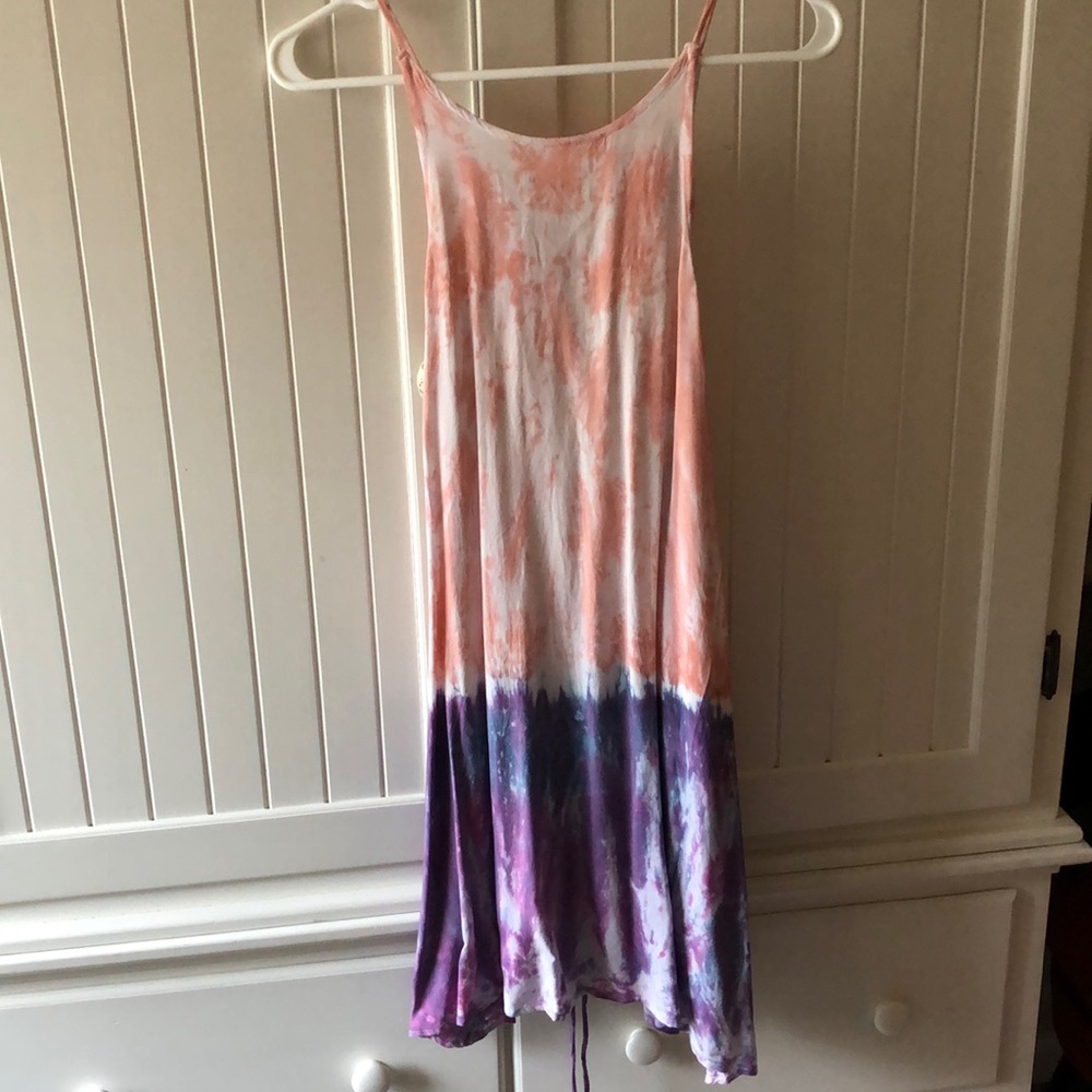 Tie dye mini dress